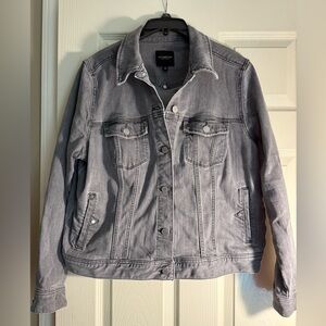 Liverpool Gray Jean Jacket stretch. Women’s 1x